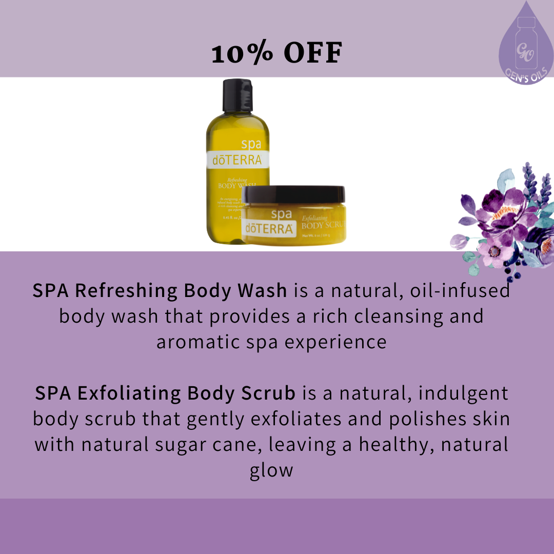 10% off Spa Refreshing Body Wash & Body Scrub