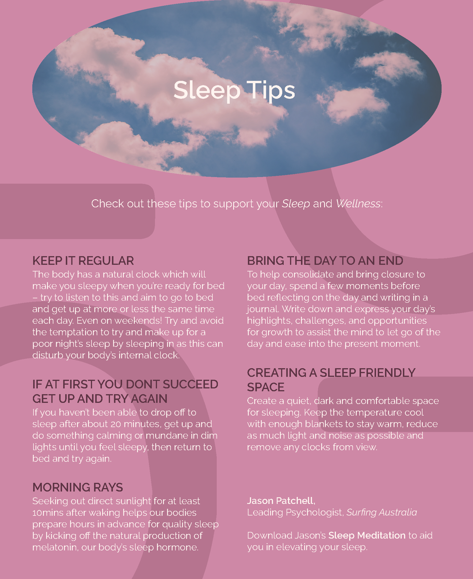 Sleep Tips