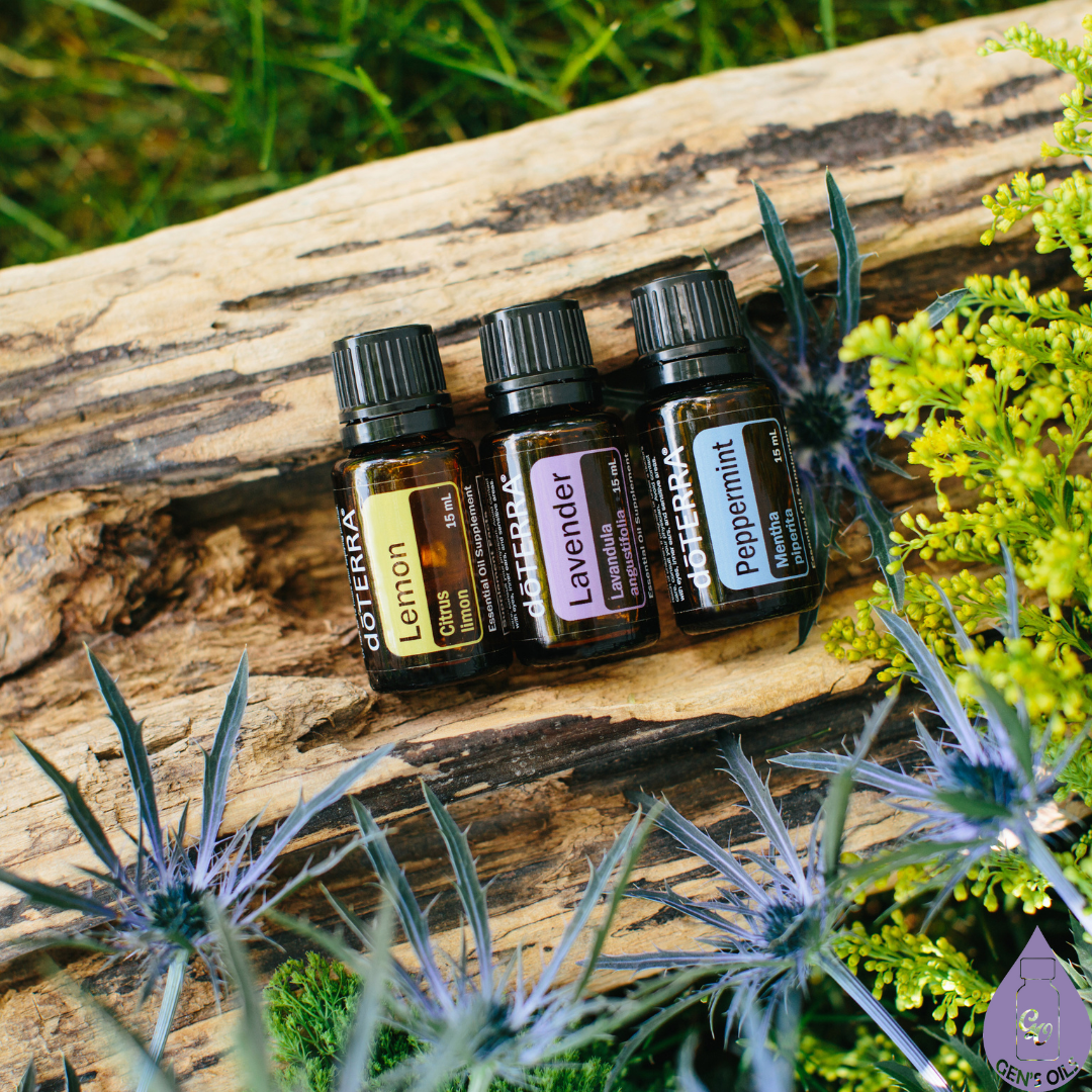 Lemon, Lavender & Peppermint essential oils