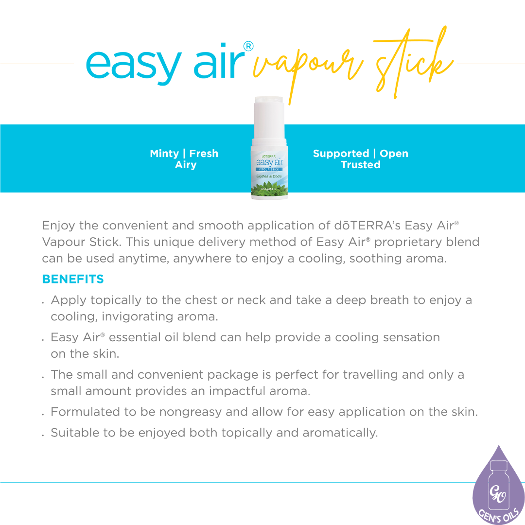 Easy Air Vapour Stick. Information & benefits