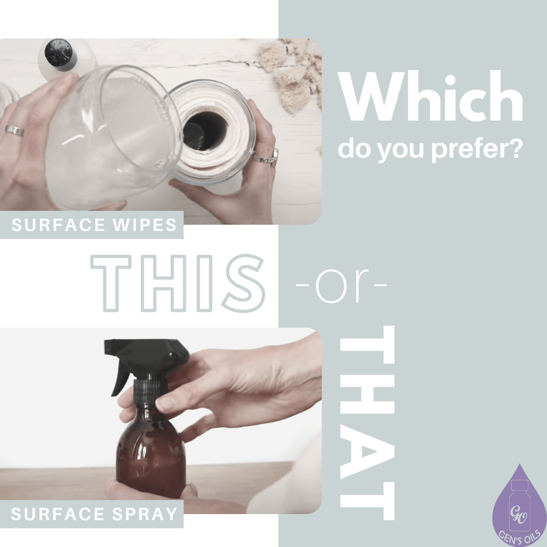 Which to your prefer? Surface Wipes or Surface Spray