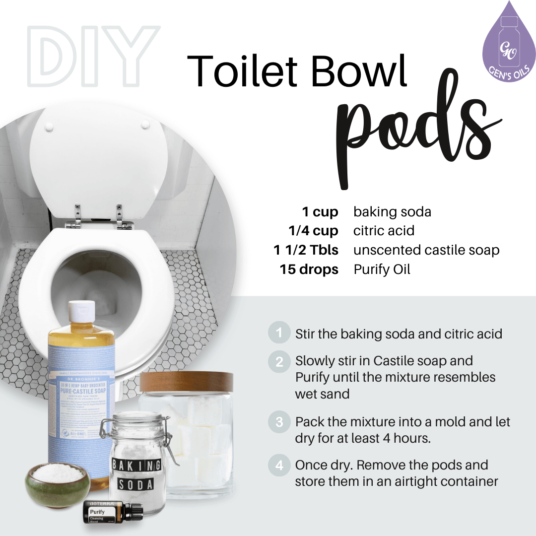 Toilet Bowl Pods with recipe