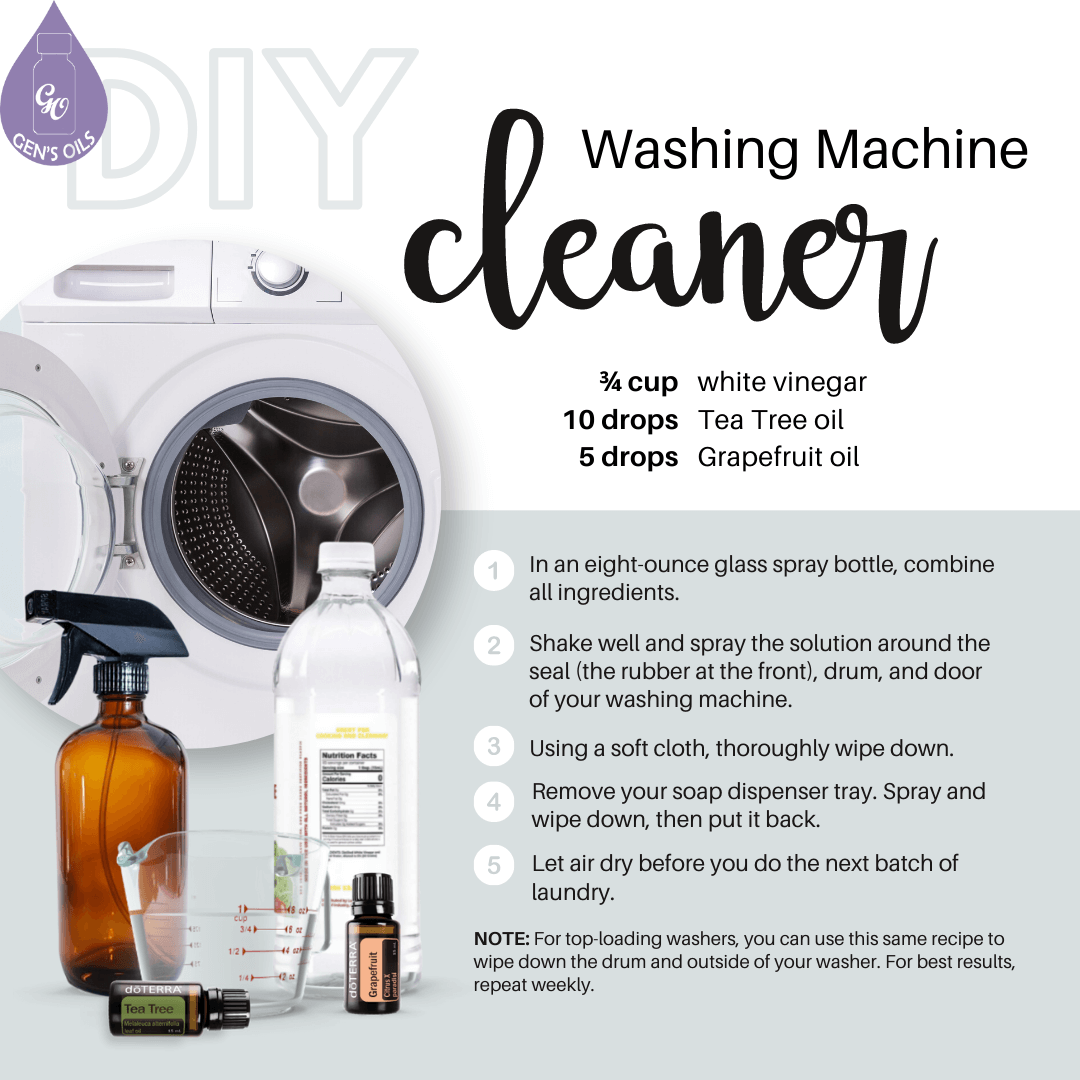 Washing machine cleaner recipe