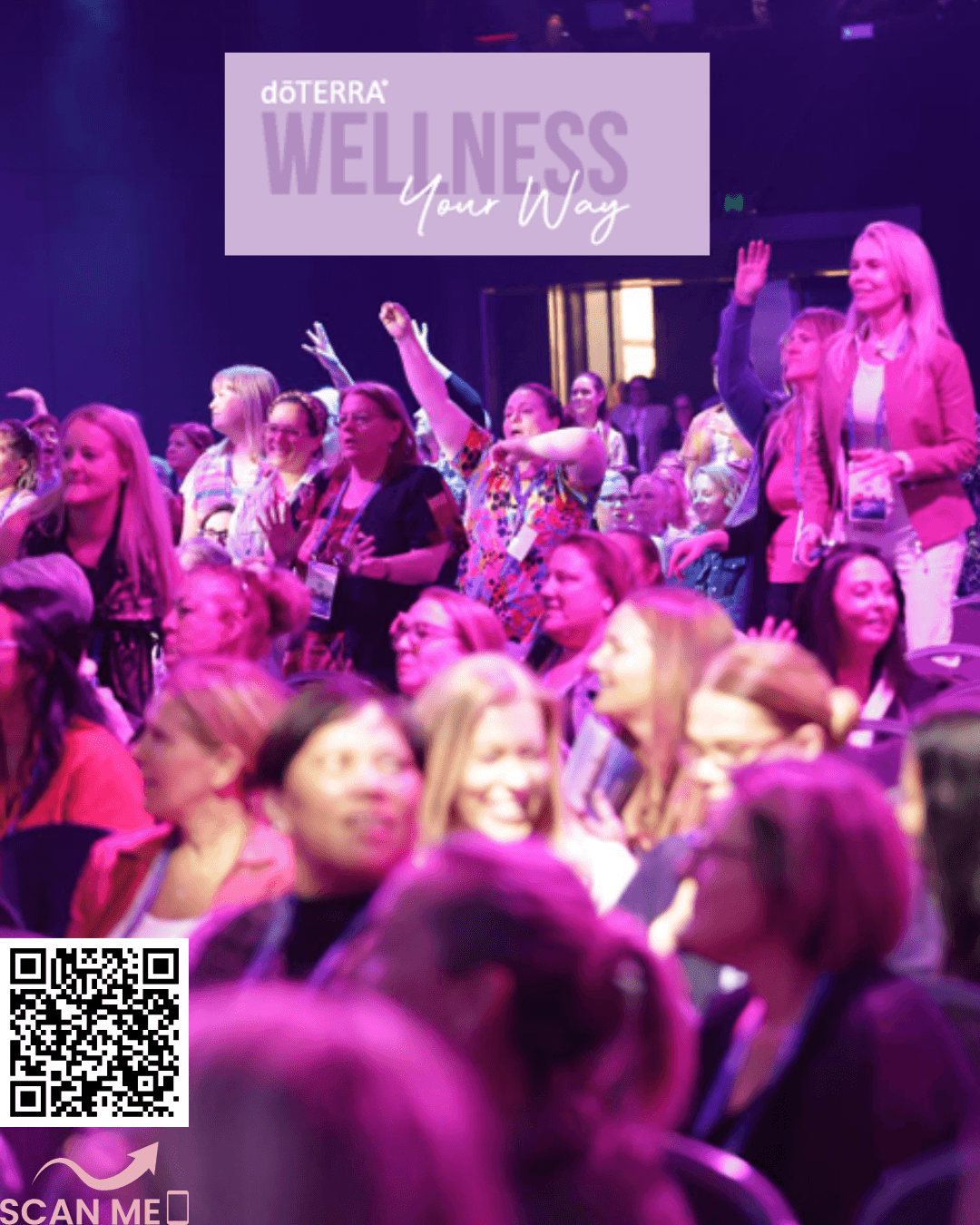 Wellness Your Way with a QR code to purchase tickets.