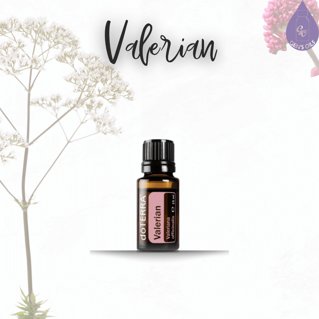 A bottle of Valerian essential oil.