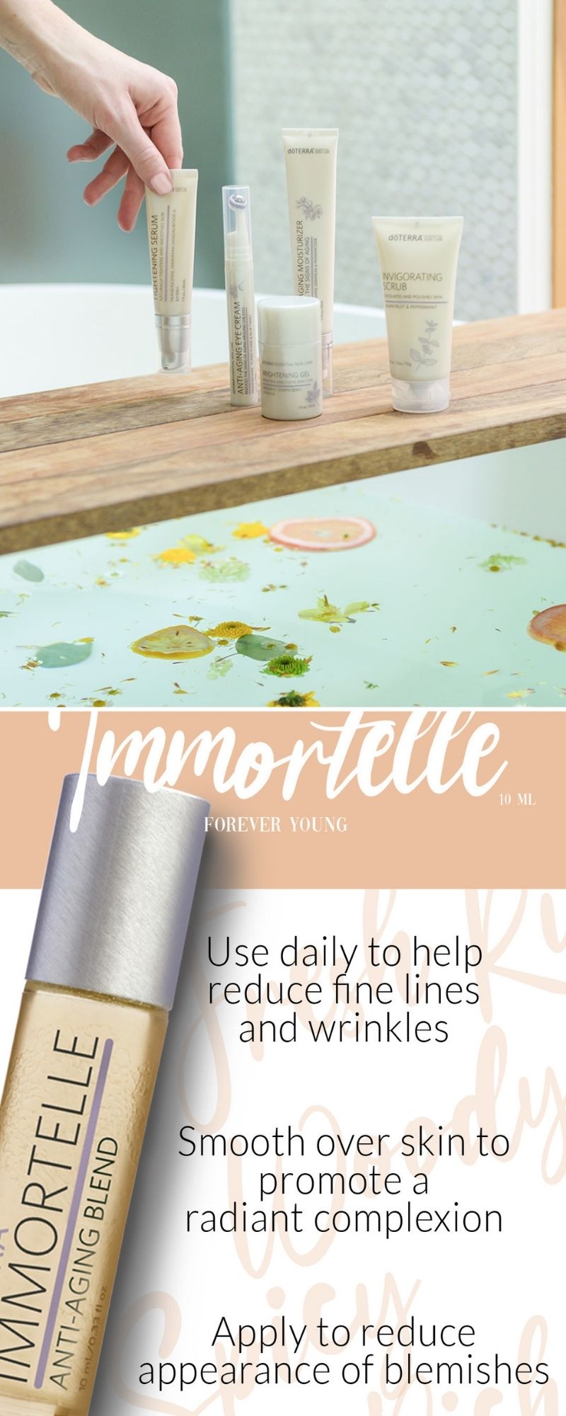 doTERRA Customizable Skin Essentials, Moisturizers and Anti-Aging Immortelle