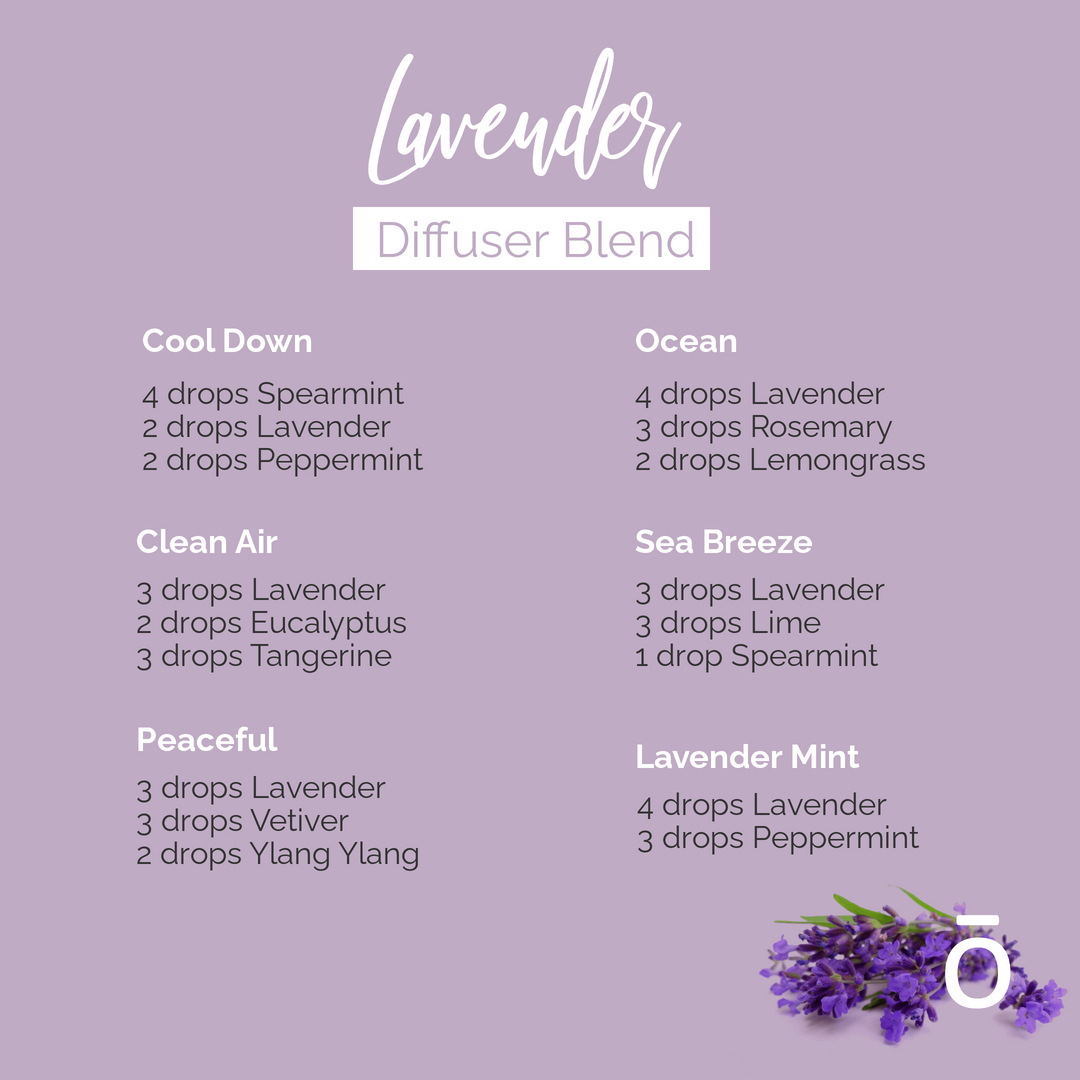 doTERRA Lavender Diffuser Blends, relaxation essential oil diffuser blends, calming and relaxing Lavender Diffuser Blends