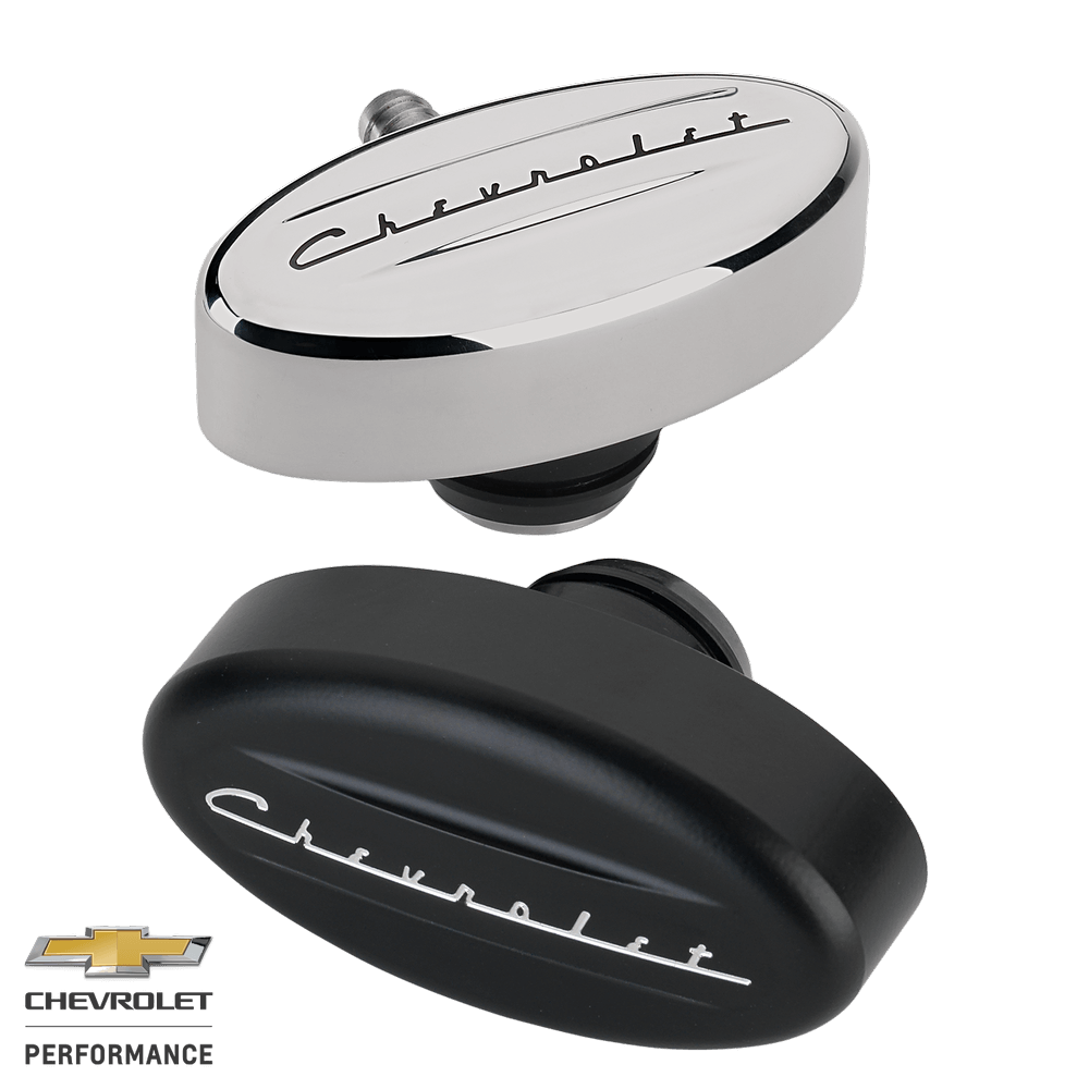 Retro Chevrolet Script Breathers / PCV Breathers