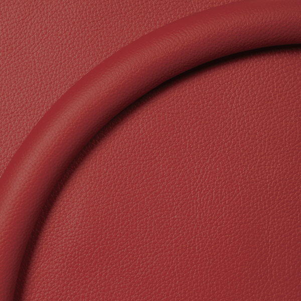 D-Shaped Half-Wrap Ring – 14” Red Leather