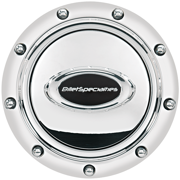 Pro-Style Horn Button - Rivet / Polished / Black Logo