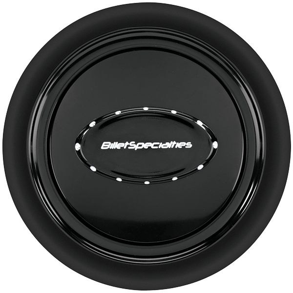 Pro-Style Horn Button - Smooth / Black Anodized / Black Logo