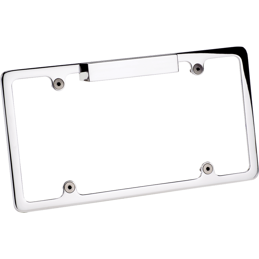Recessed License Plate Frame - Lighted Plain
