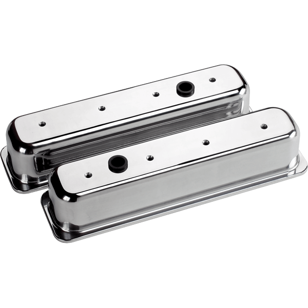 Valve Covers - Center Bolt Chevy - Plain - Tall-Copy