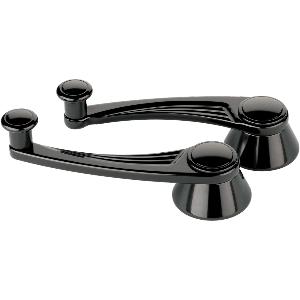 Window Cranks - Ball Milled Black Anodized
