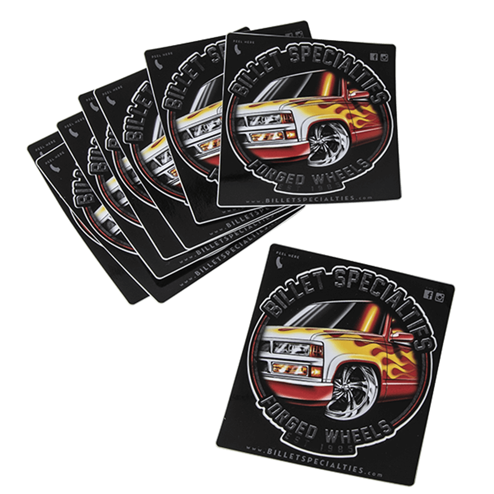 Billet Specialties Flame Truck Decal