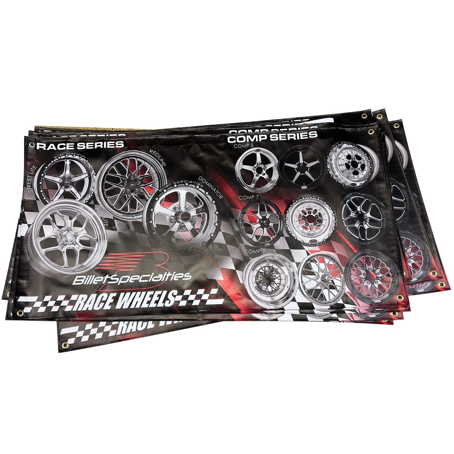 RACE WHEELS BANNER