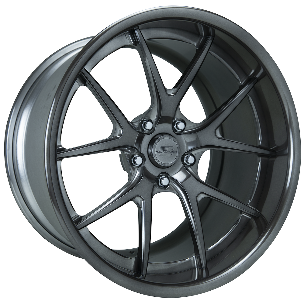 Prism 19x12 With Polished Smoke Gloss Center and Rim - SOLD AS PAIR