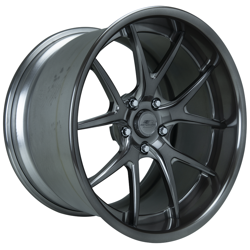 Prism 19x12 With Polished Smoke Gloss Center and Rim - SOLD AS PAIR