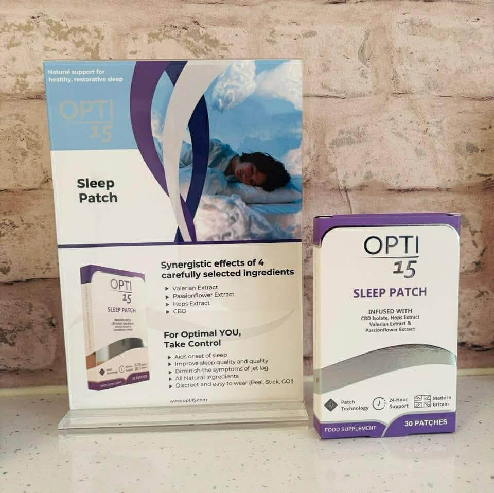 Opti15 Sleep Patch stocked at Deanna Thomas Acupuncture clinic, Middlesbrough