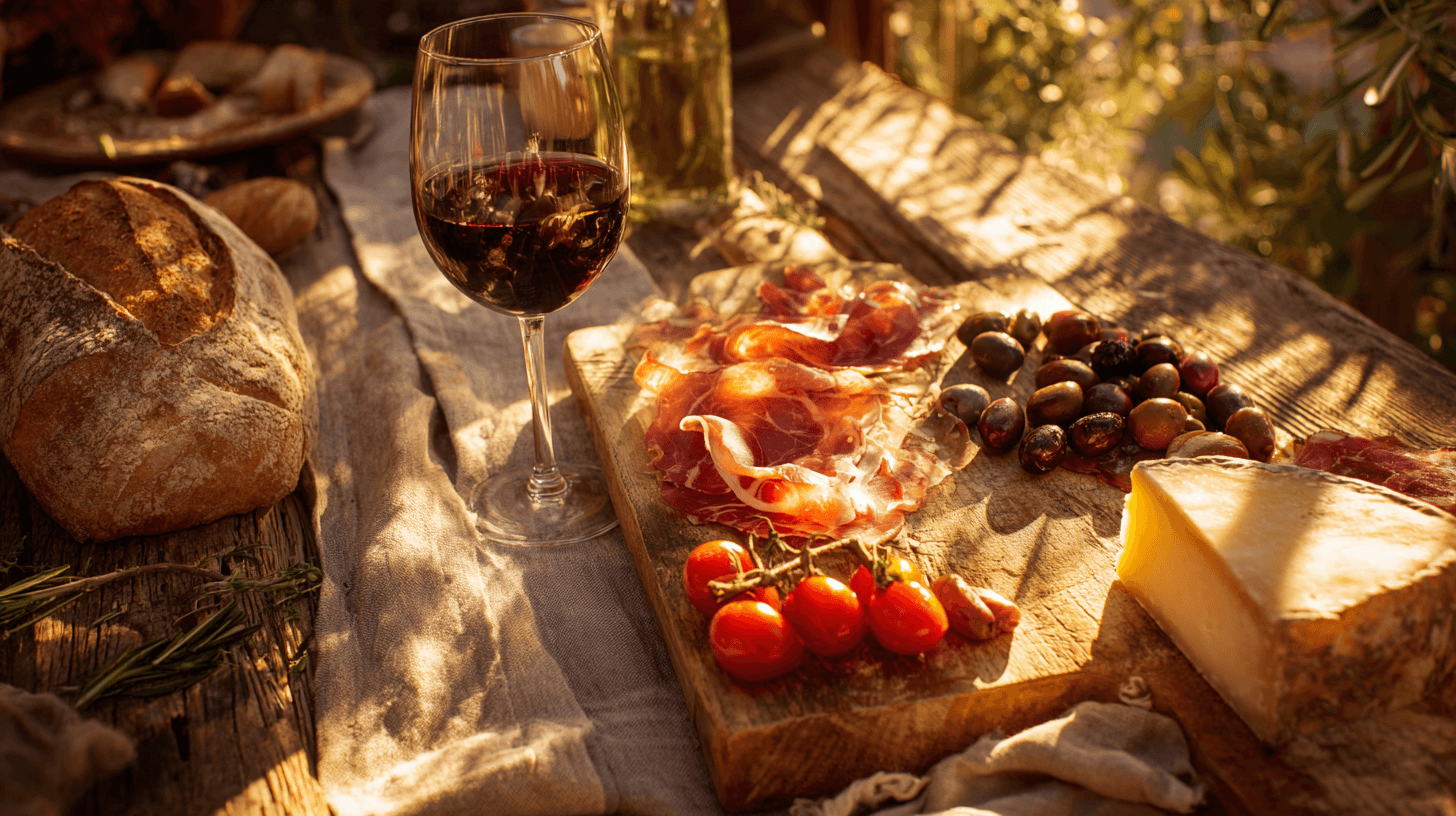 High-histamine trigger foods including red wine, aged cheese, cured meats and avocado, common causes of histamine intolerance symptoms that acupuncture can help address