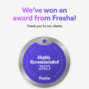 Highly Recommended Award by Fresha for Deanna Thomas Acupuncture and Wellbeing
