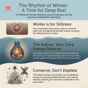 Calm winter water image symbolising Kidney energy reserves and deep vitality in Traditional Chinese Medicine.