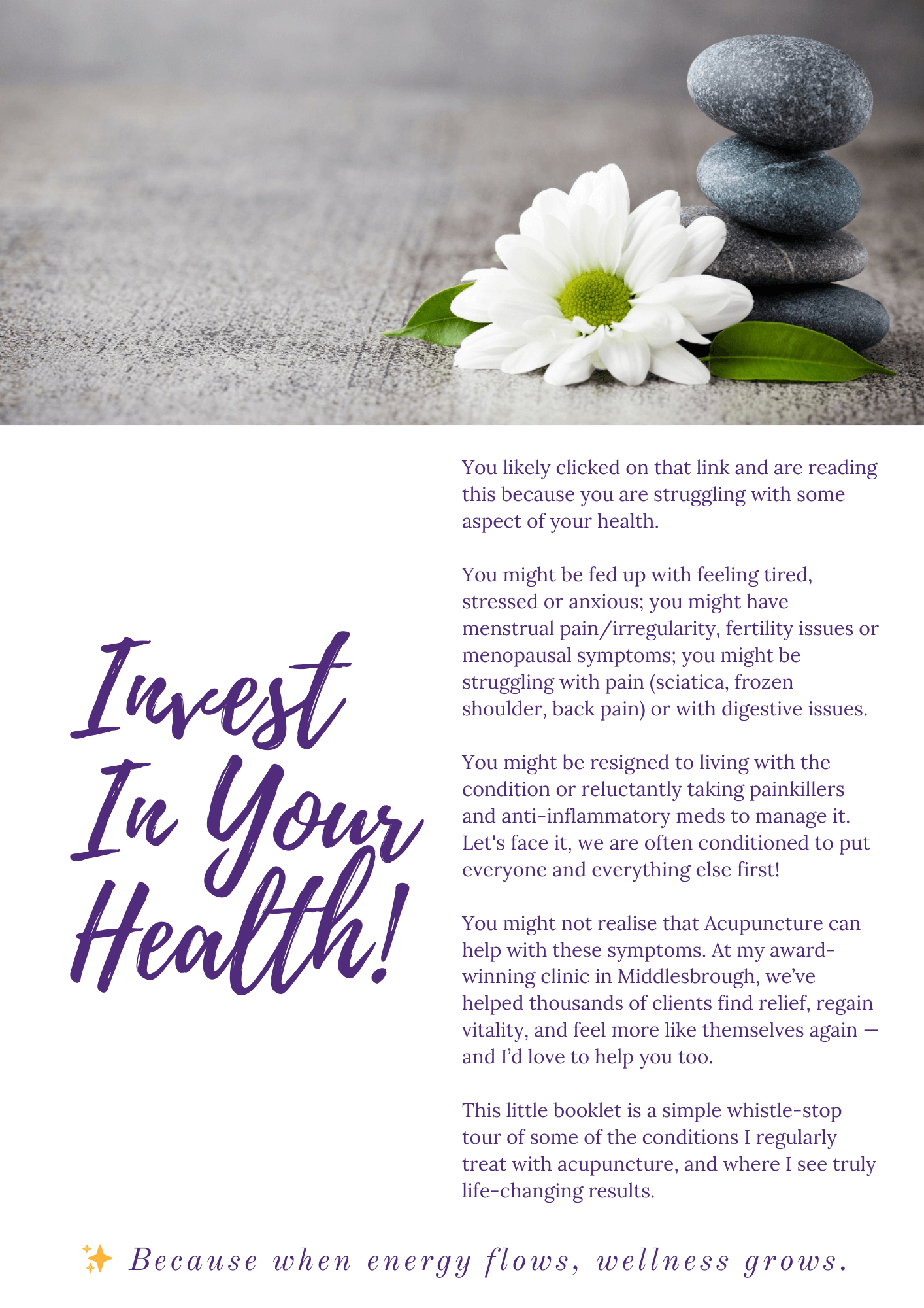 3D mock-up of the free fertility guide “Regaining Calm & Control on Your Fertility Journey,” showing a standing book and tablet with a lotus flower cover symbolising calm, balance, and hormonal support.