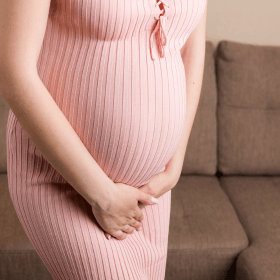 "Pregnant Woman Preparing for Labour Induction with Acupuncture in Middlesbrough"