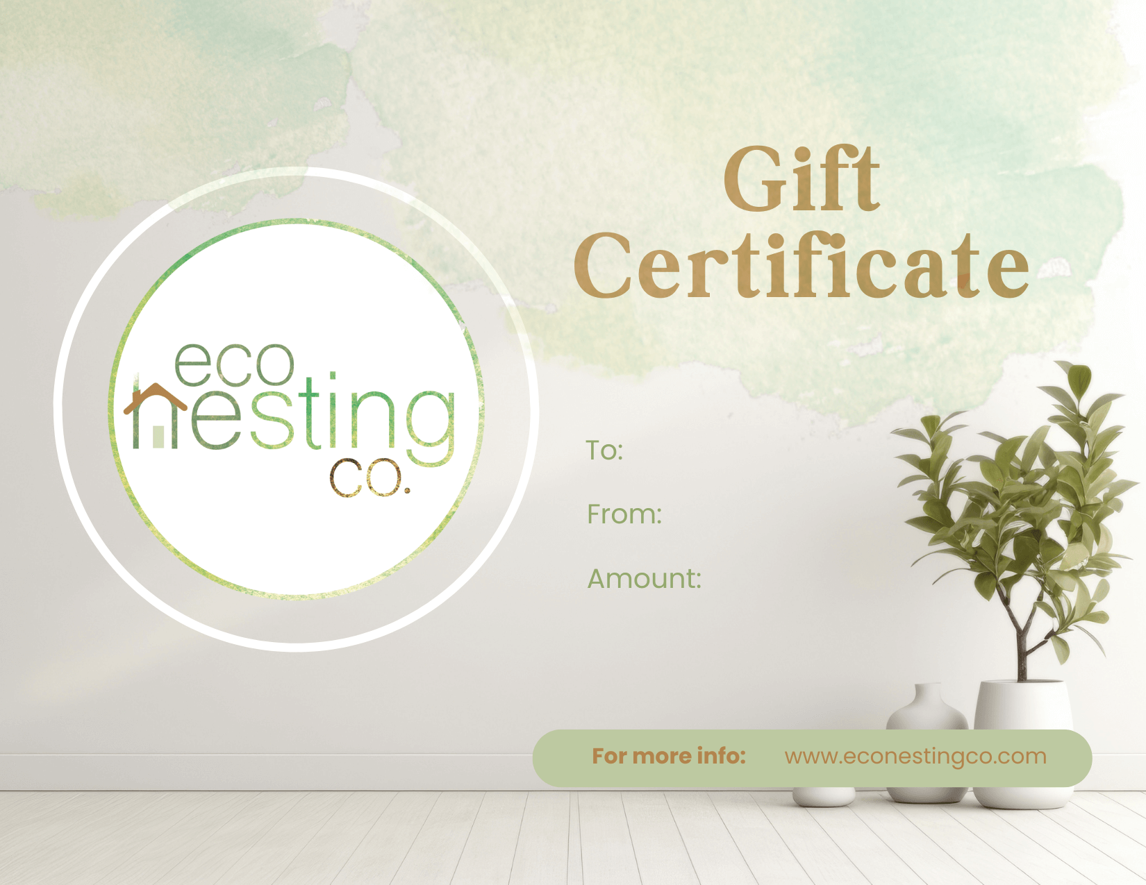 Eco Nesting Co. gift certificate