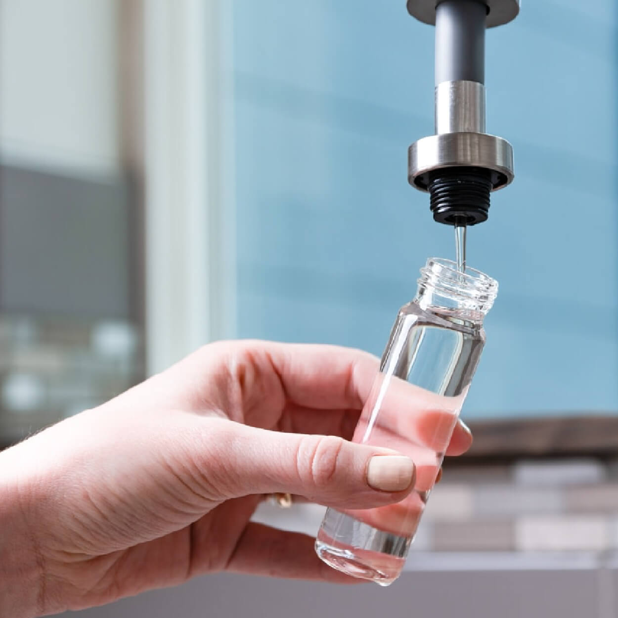 a water test in progress