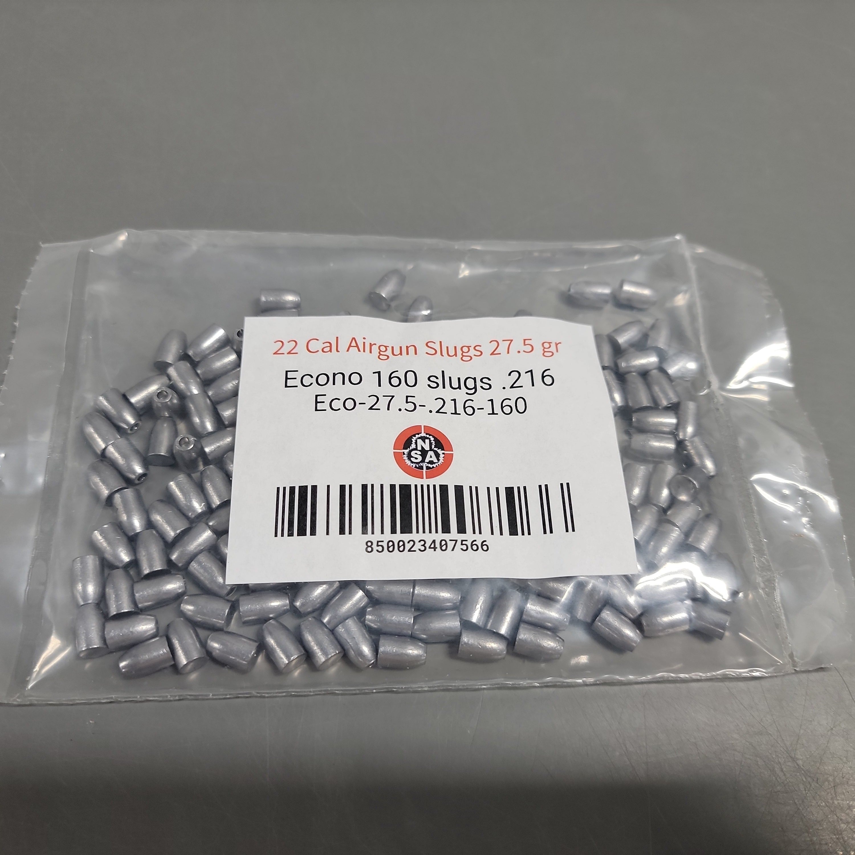 22 Cal Airgun Slugs 27.5 gr