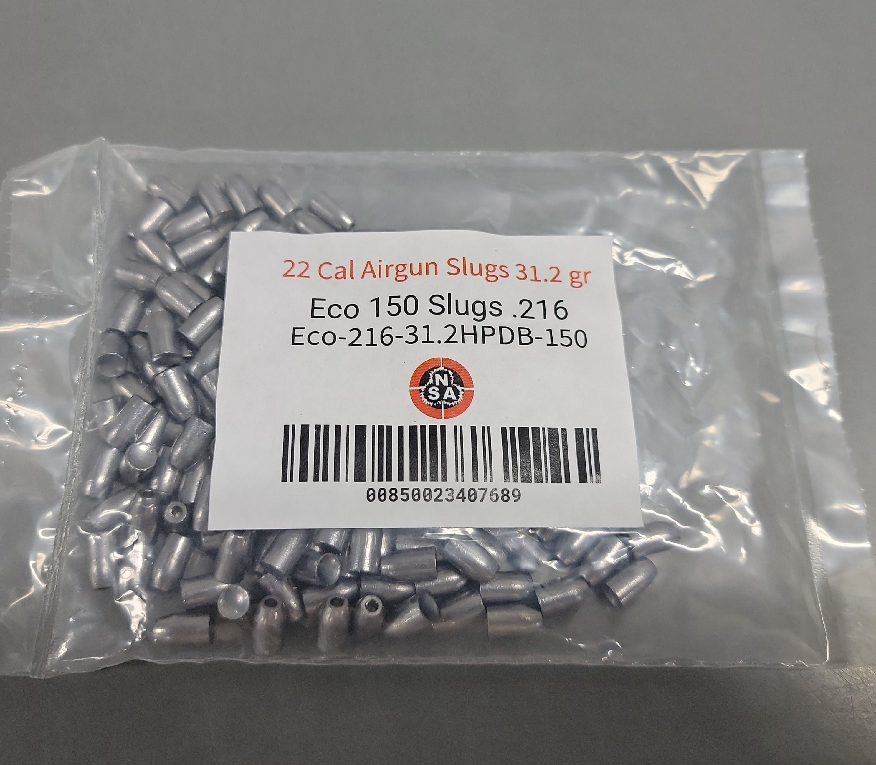 22 Cal Airgun Slugs 31.2 gr