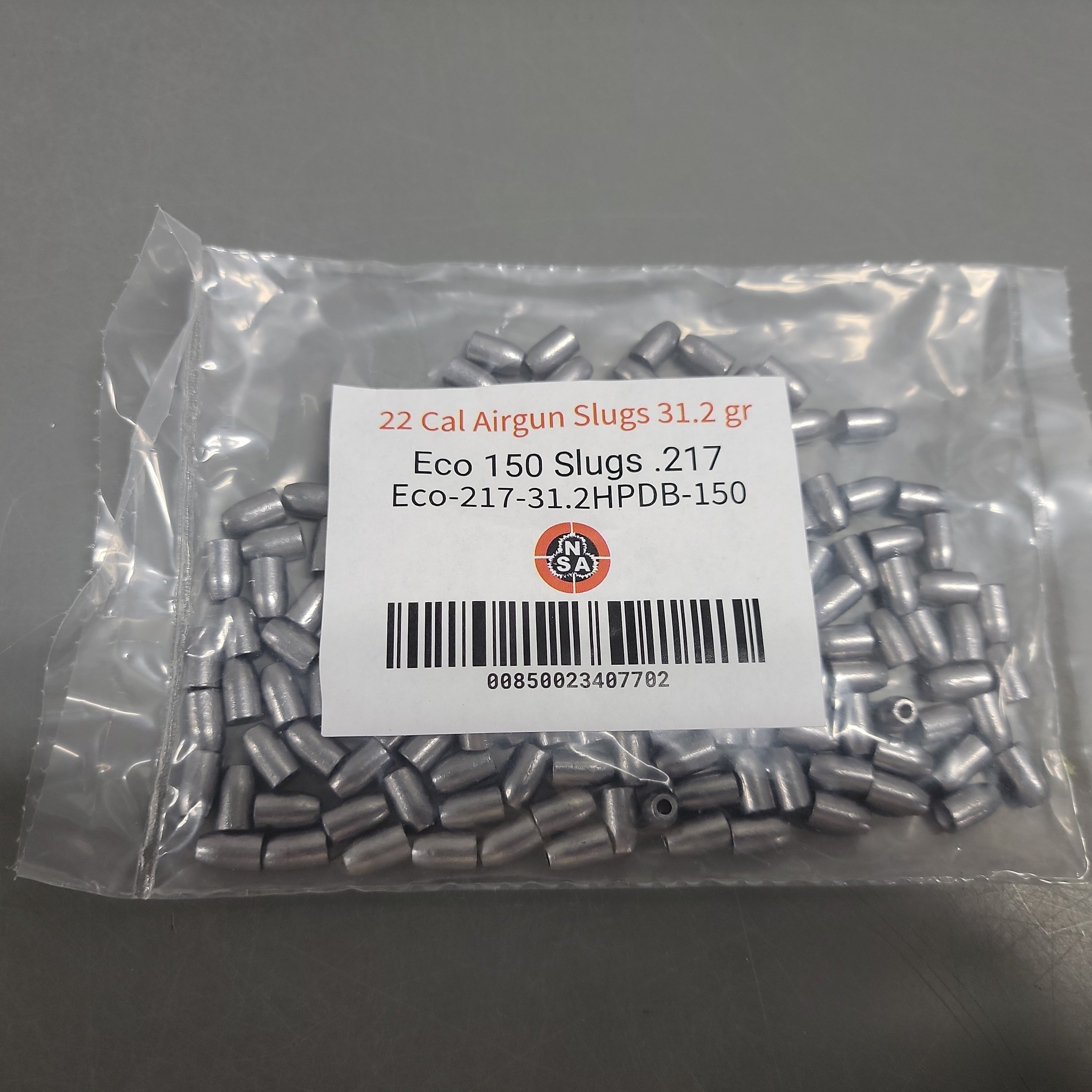 22 Cal Airgun Slugs 31.2 gr