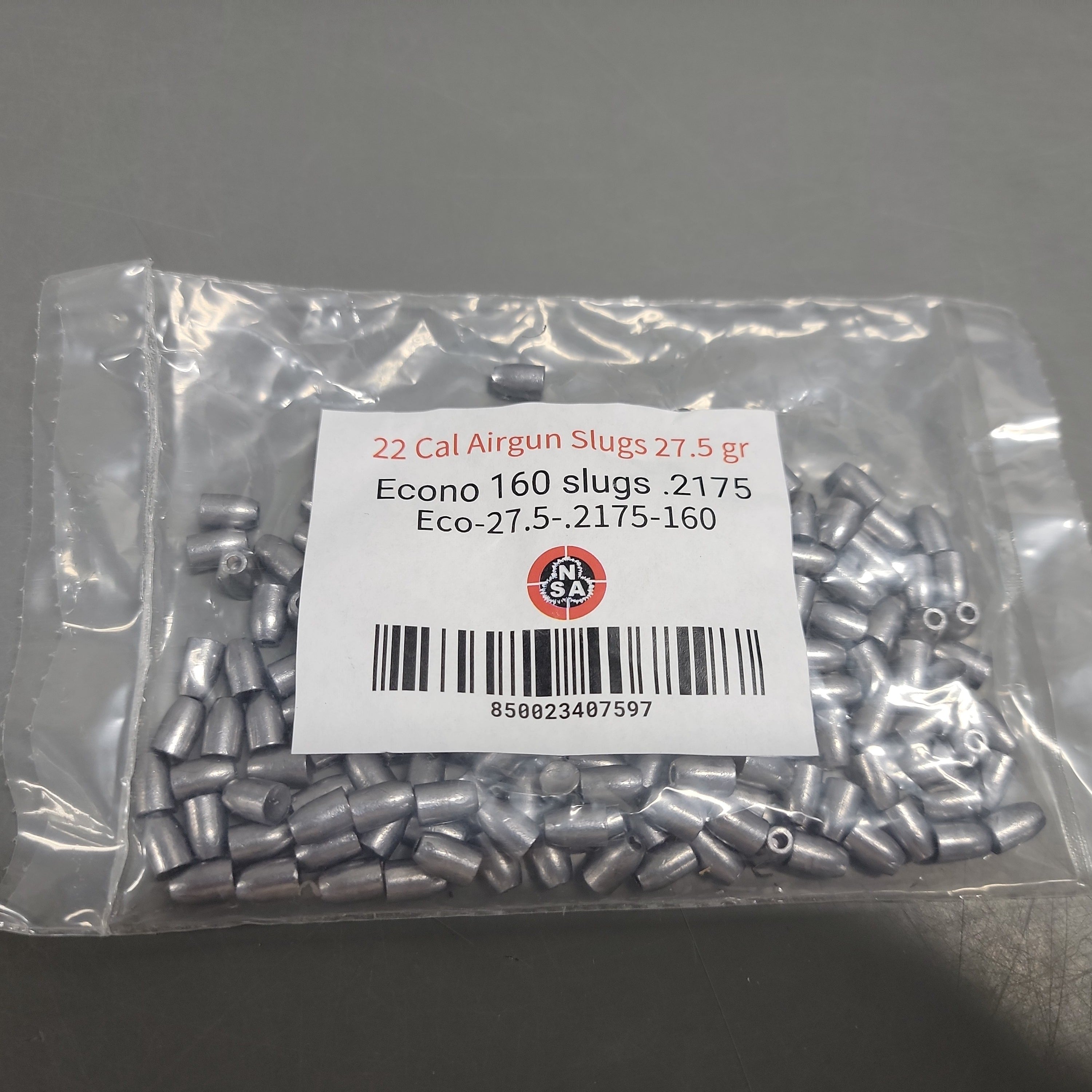 22 Cal Airgun Slugs 27.5 gr