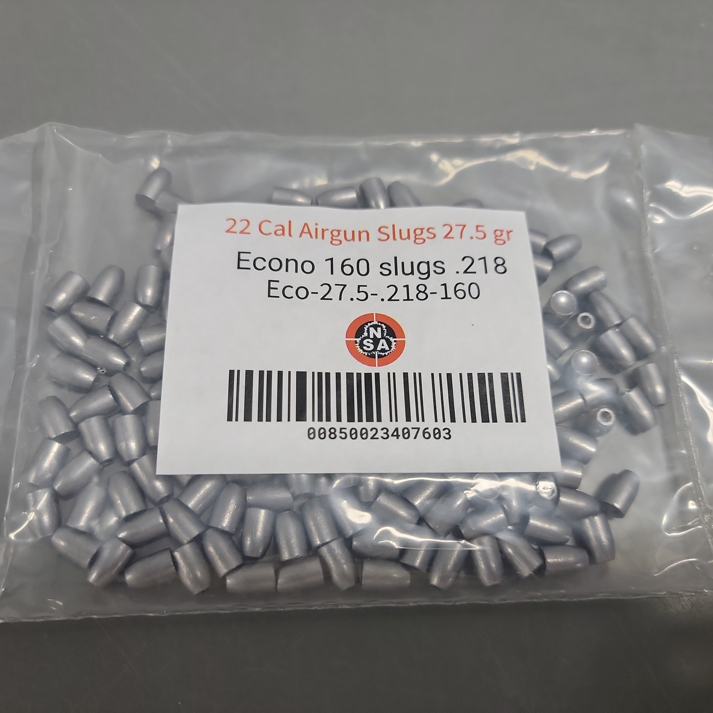22 Cal Airgun Slugs 27.5 gr
