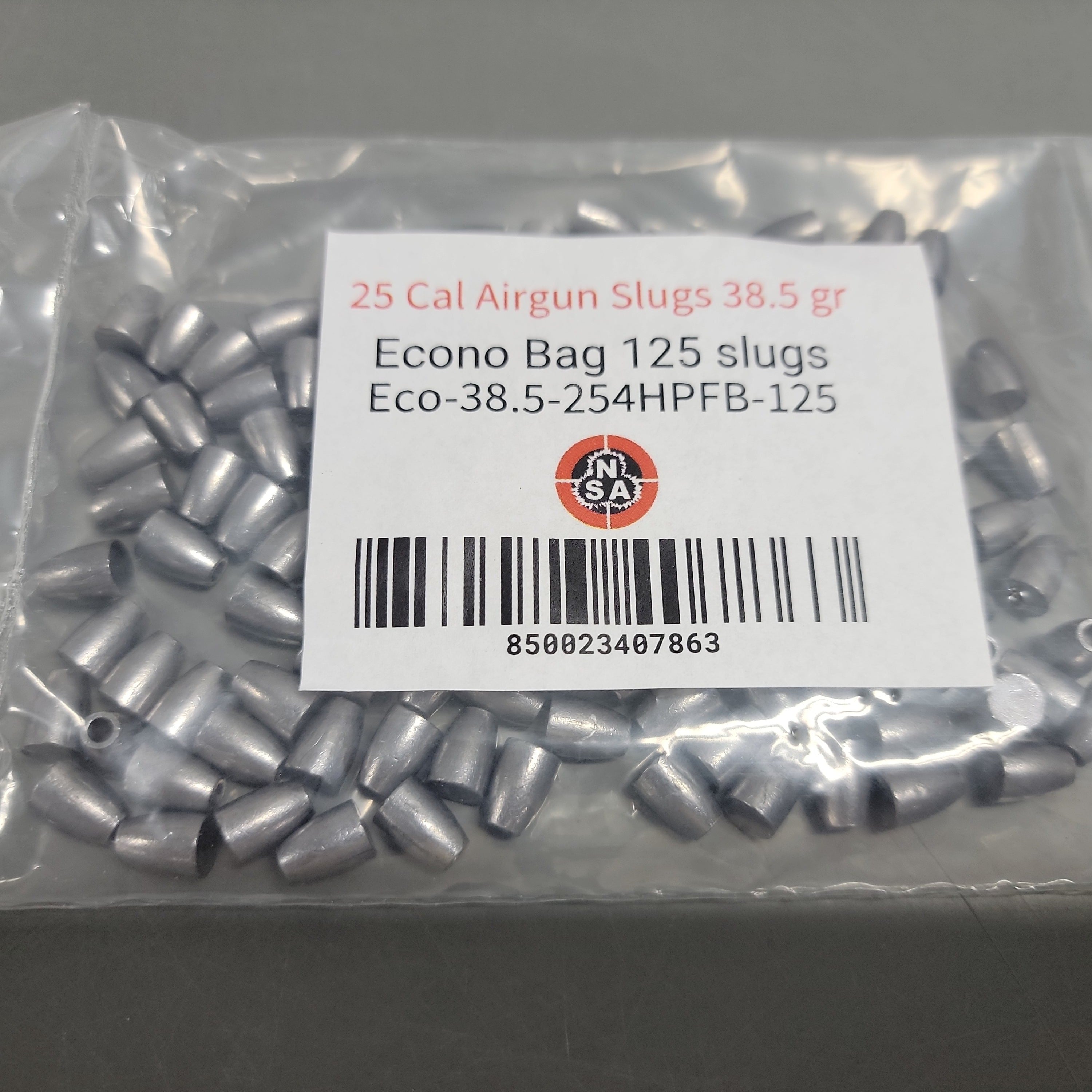 25 Cal Airgun Slugs 38.5 gr