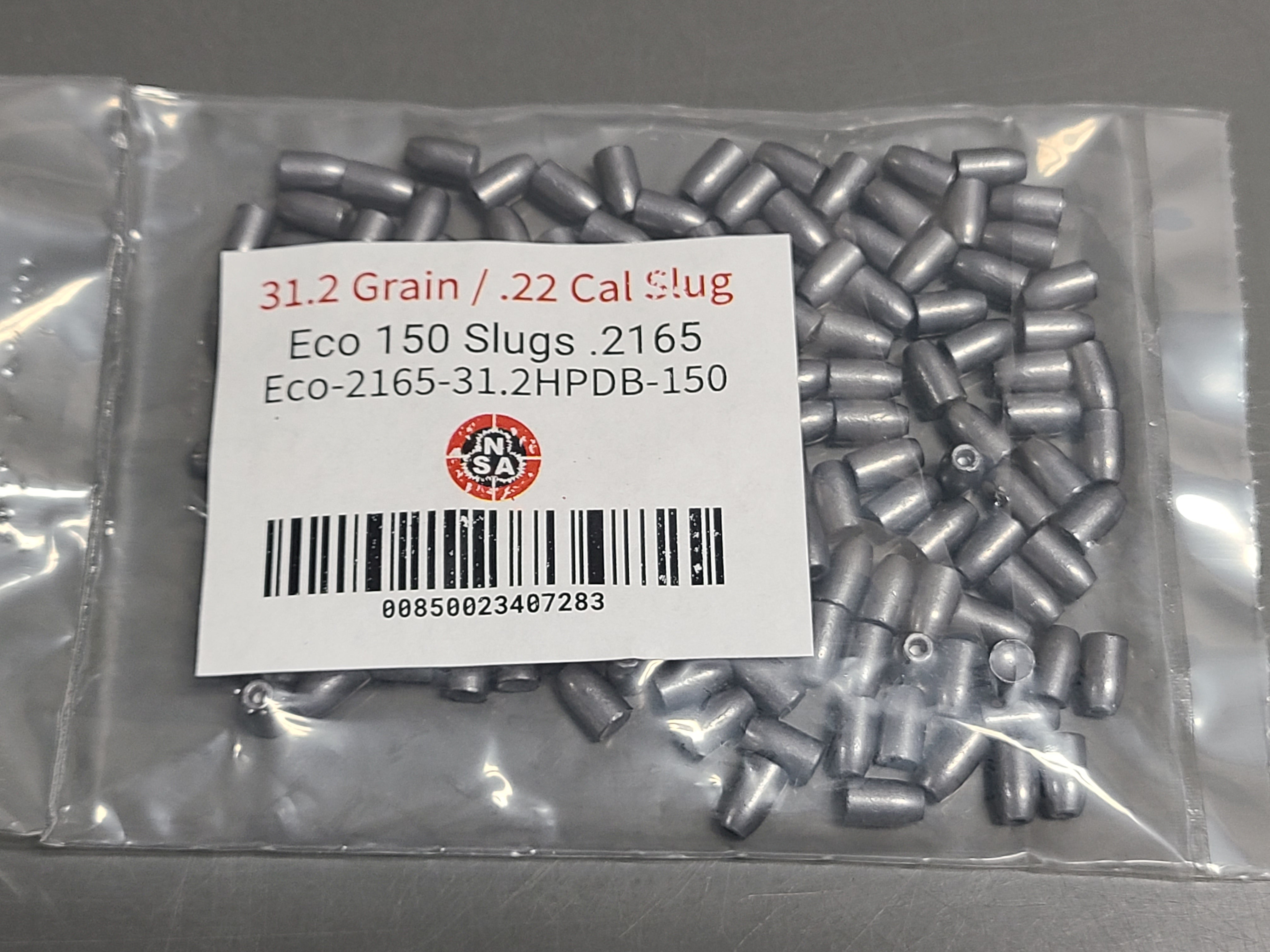 22 Cal Airgun Slugs 31.2 gr