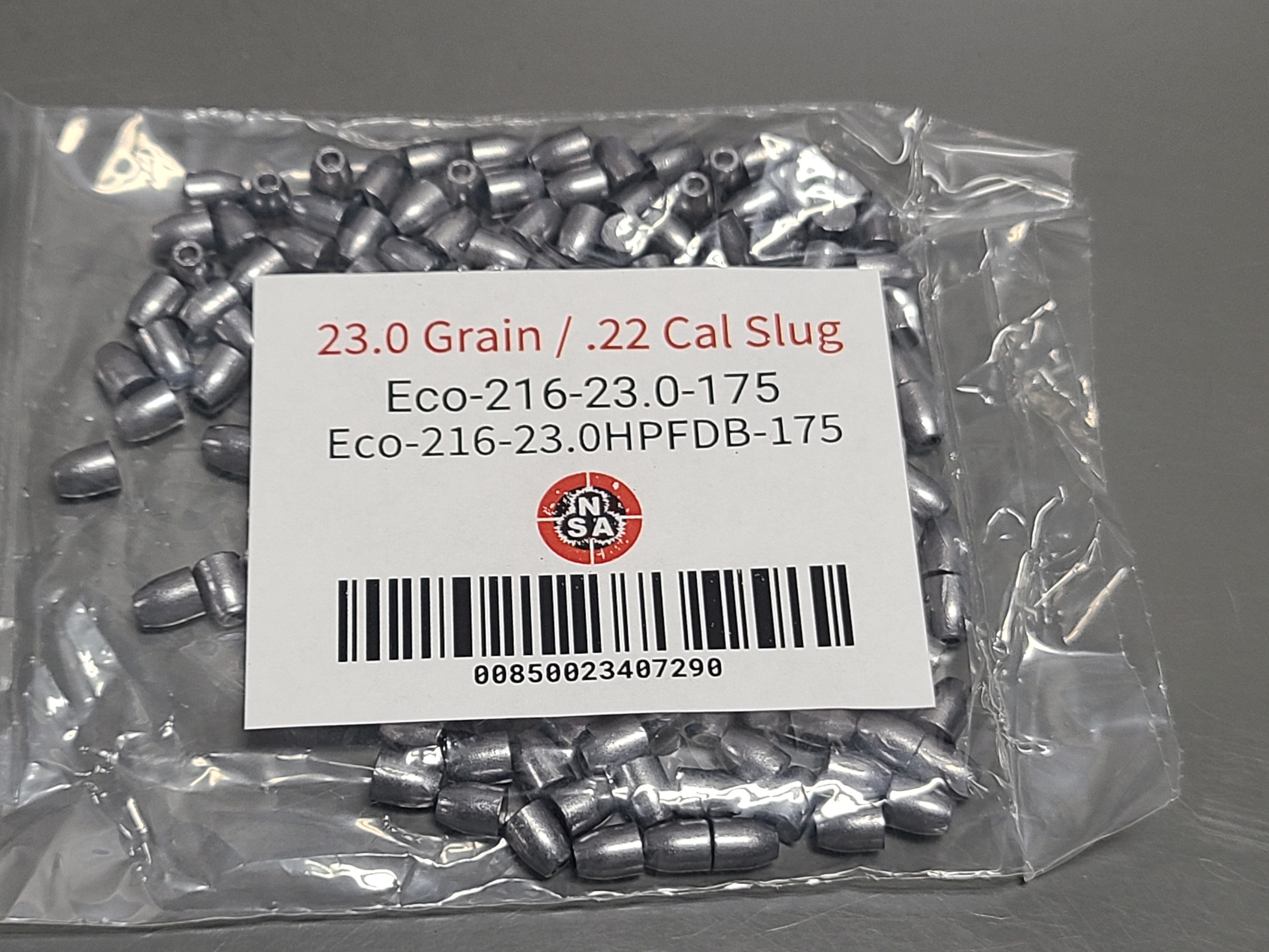 22 Cal Airgun Slugs 23.0 gr