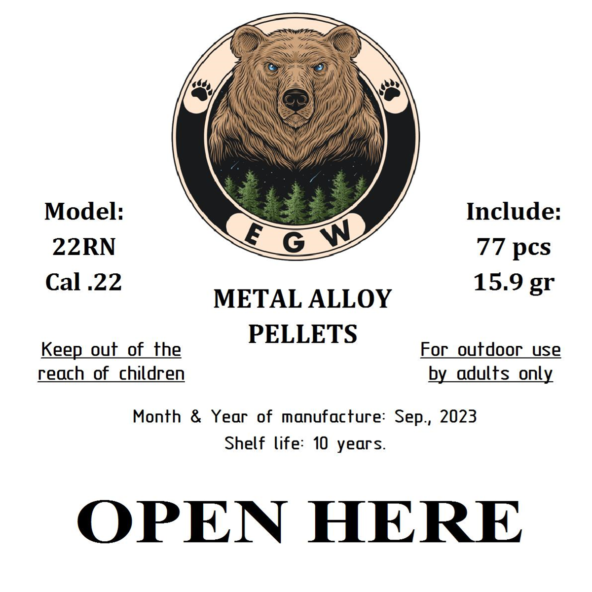 Edgun West .22 Exploding Pellets (15.9 gr)