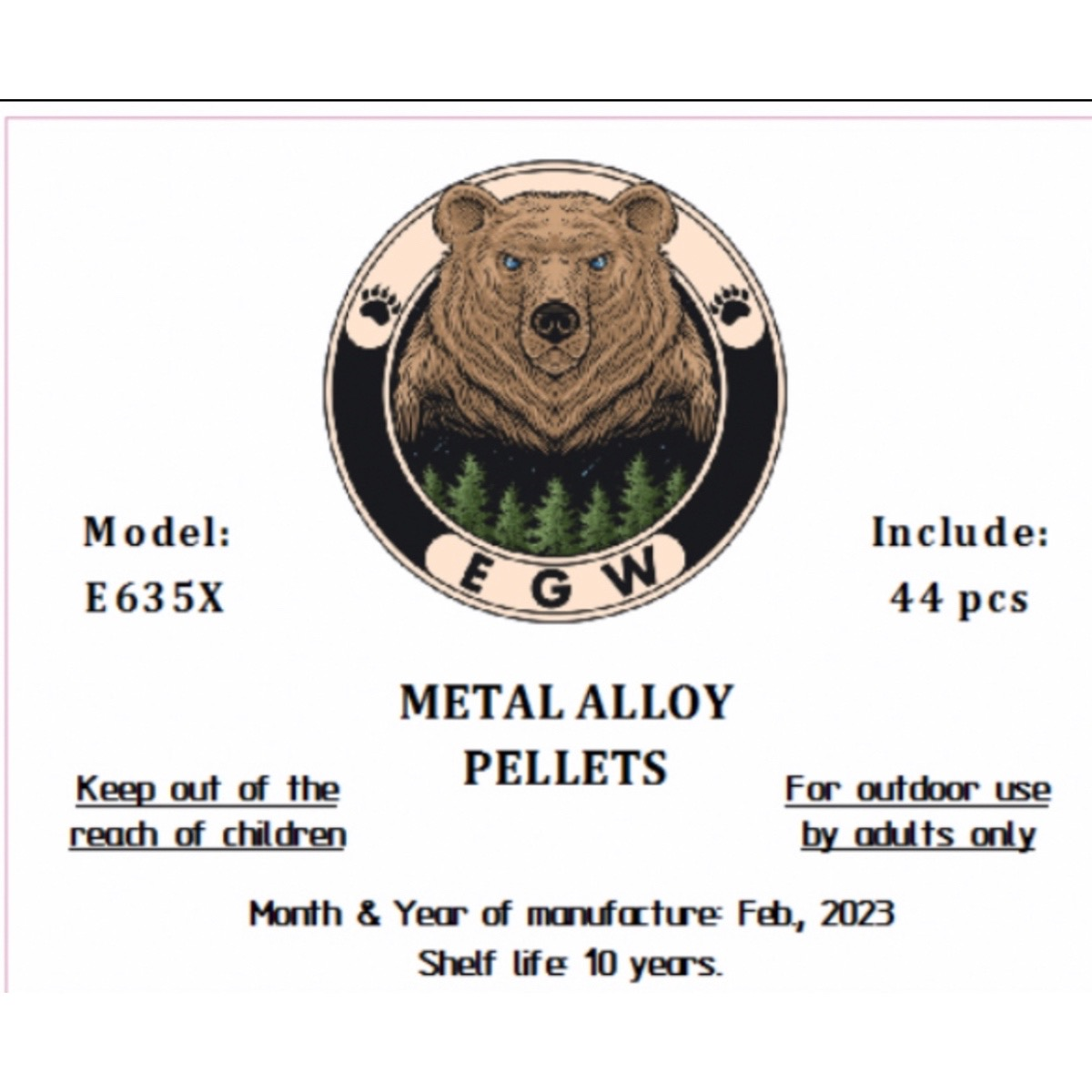 EGW. .25 Caliber Exploding Pellets- Hollow Point