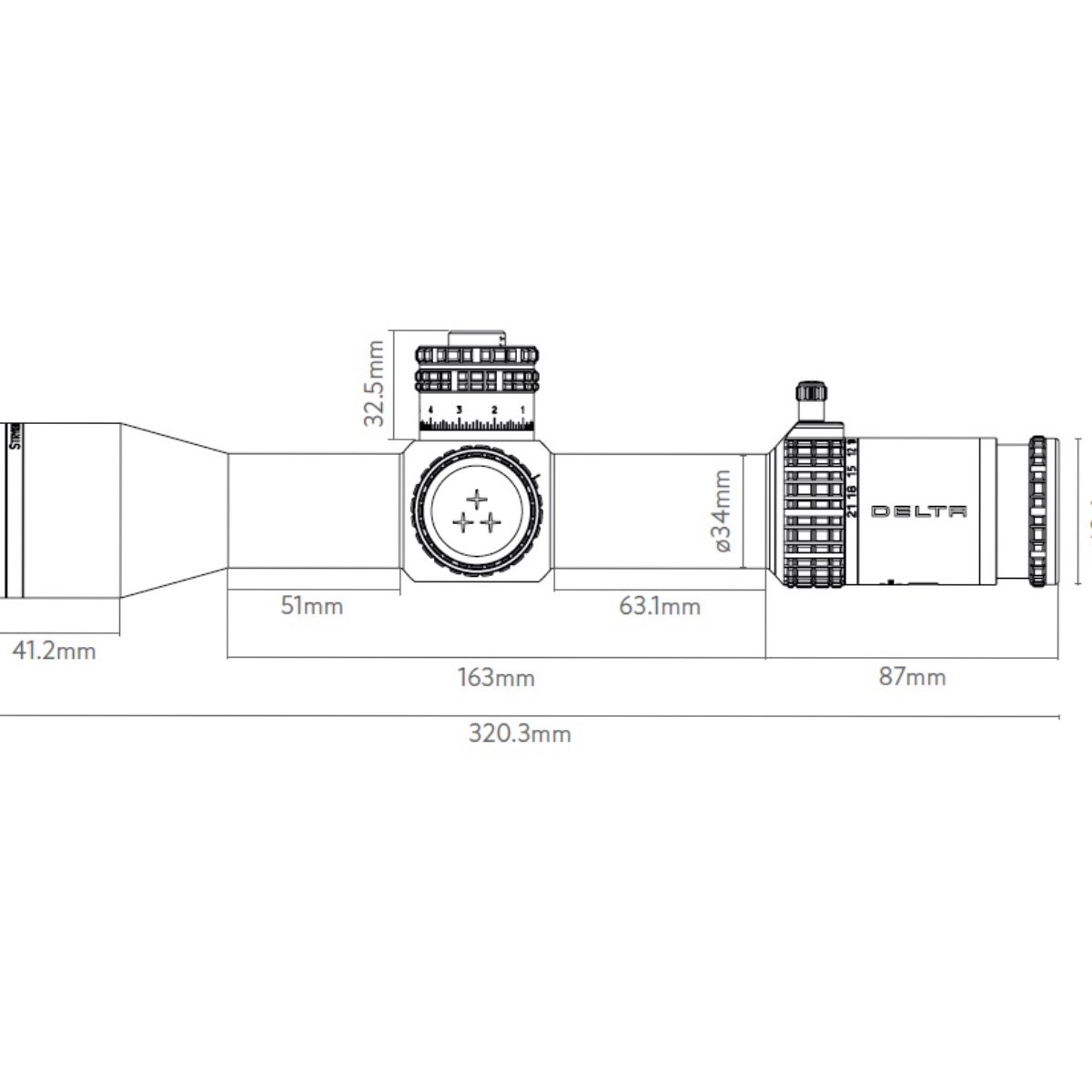Delta Stryker 3.5-21X44 FFP