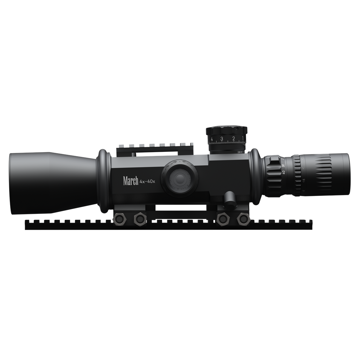 March Genesis 4-40X52 Highmaster (.05MIL)