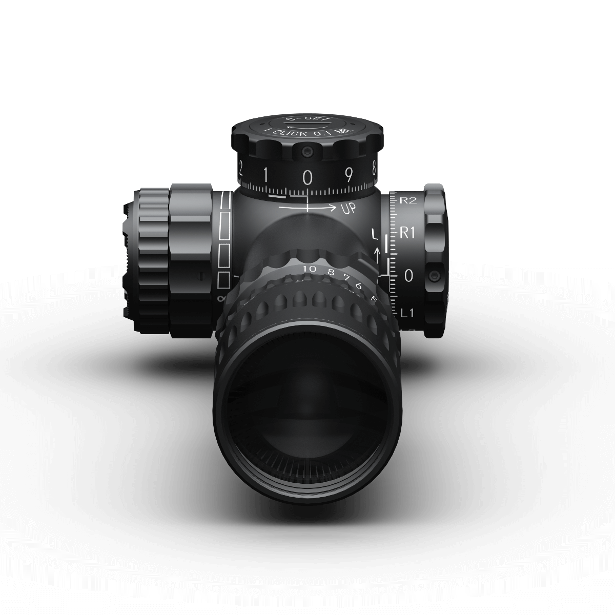 March Shorty 1-10x24mm - Tactical Turret (Dual Reticle)