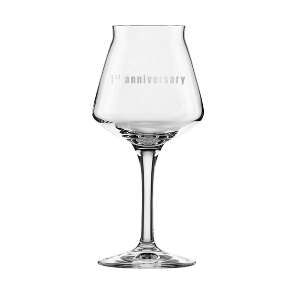 1st Anniversary Glass