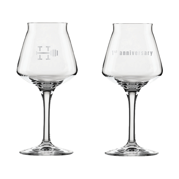 1st Anniversary Glass