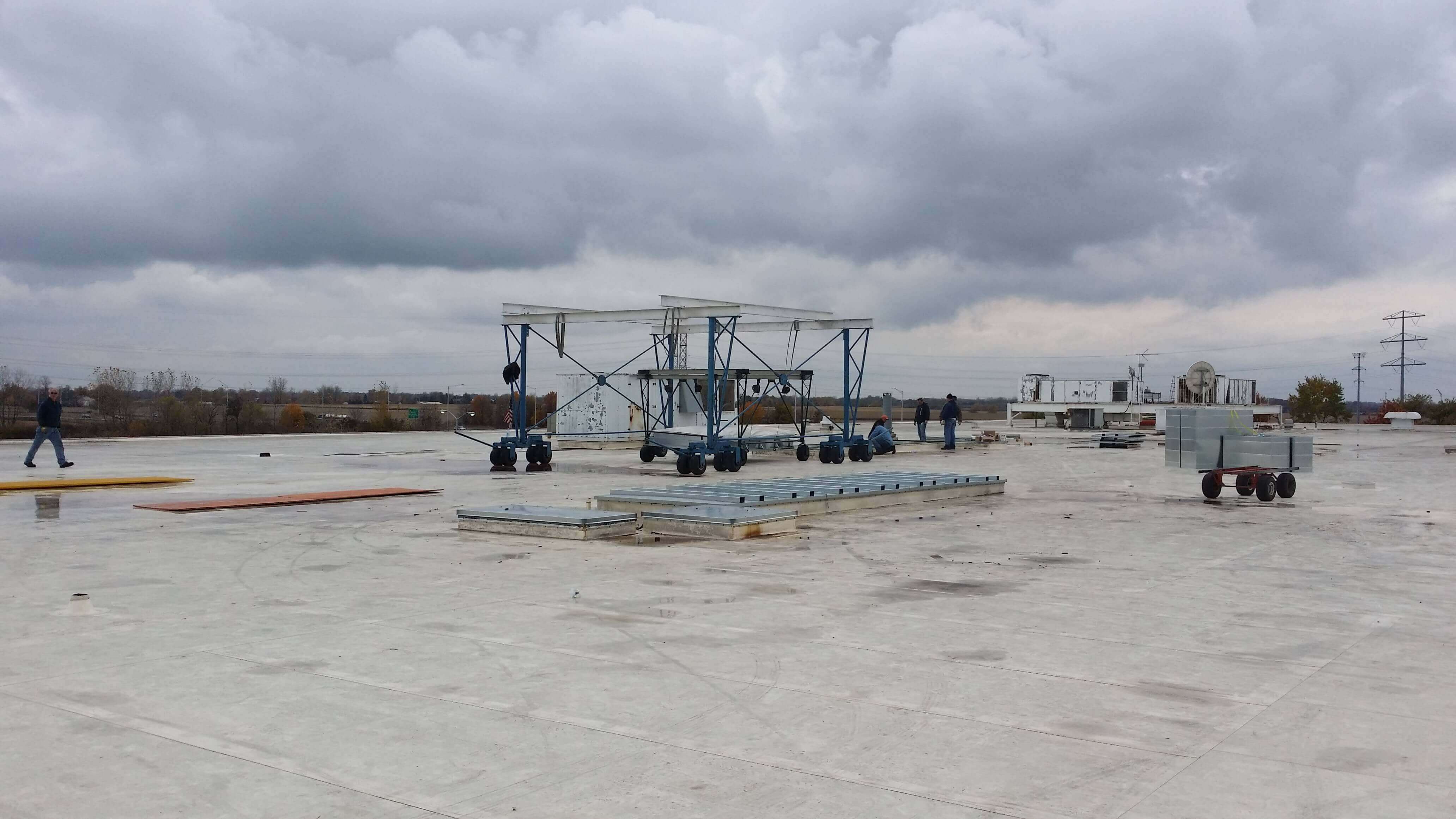 View from the top of the building.