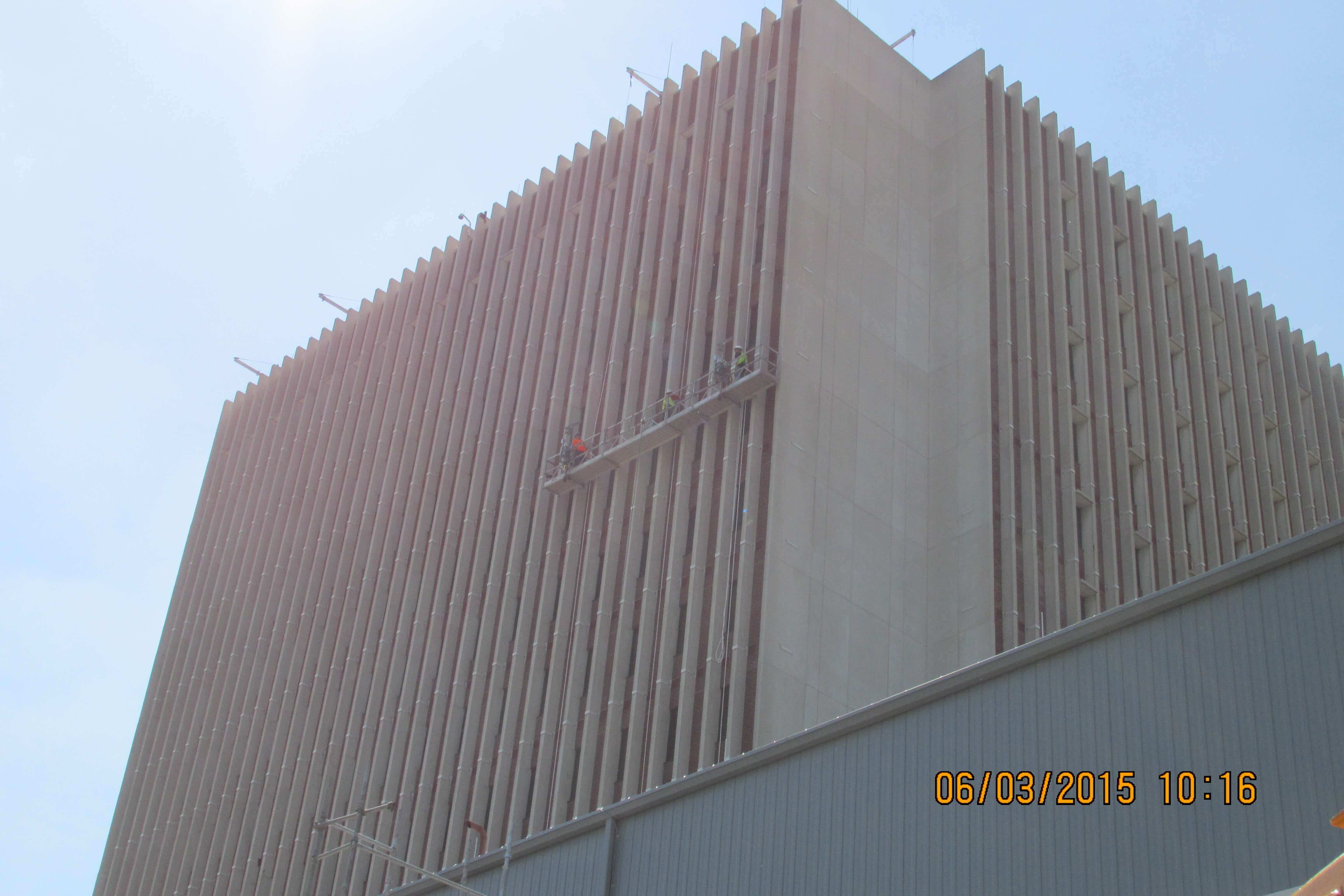 Hospital structure close up.