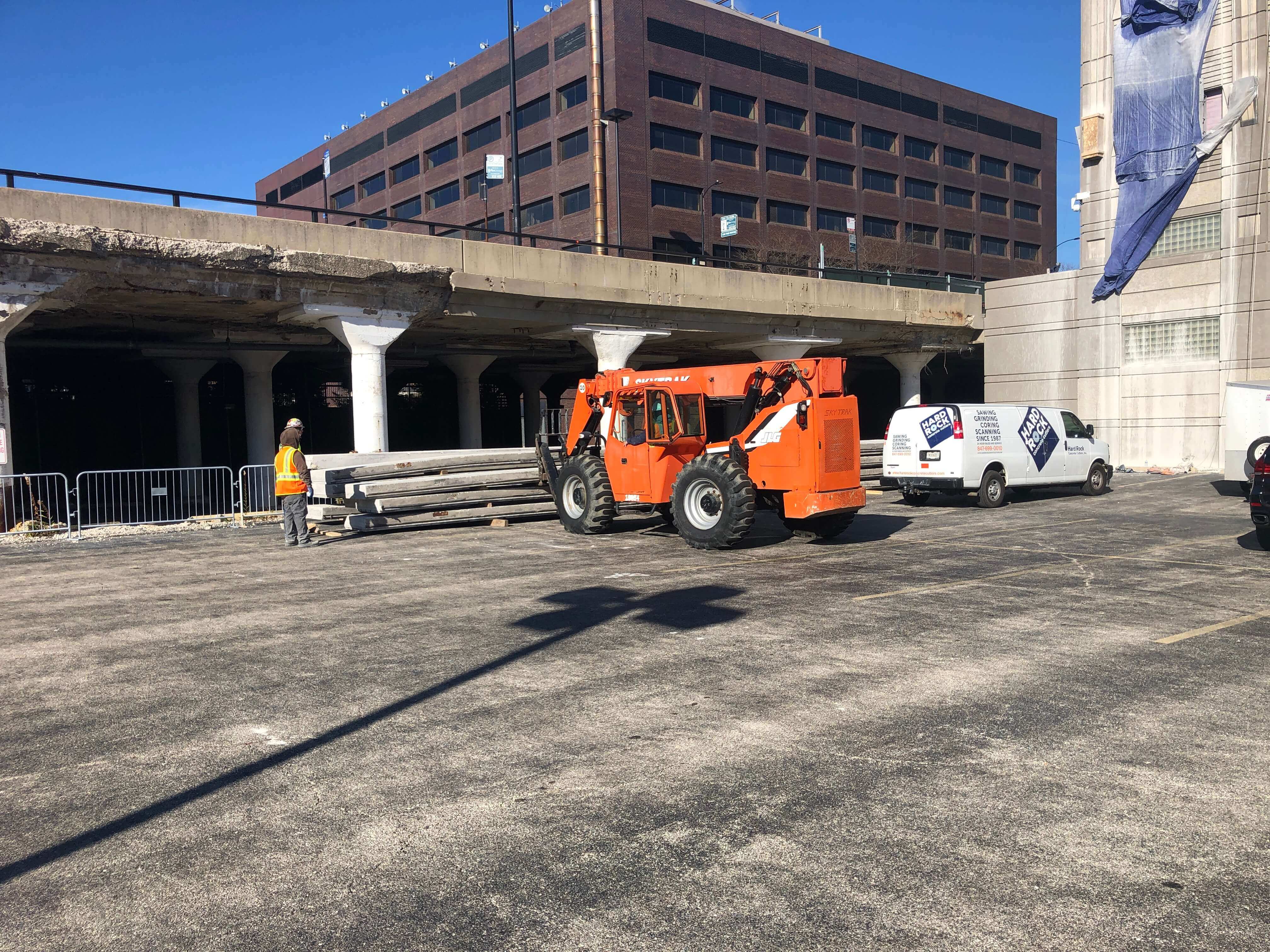 Boom truck getting ready to be used. 