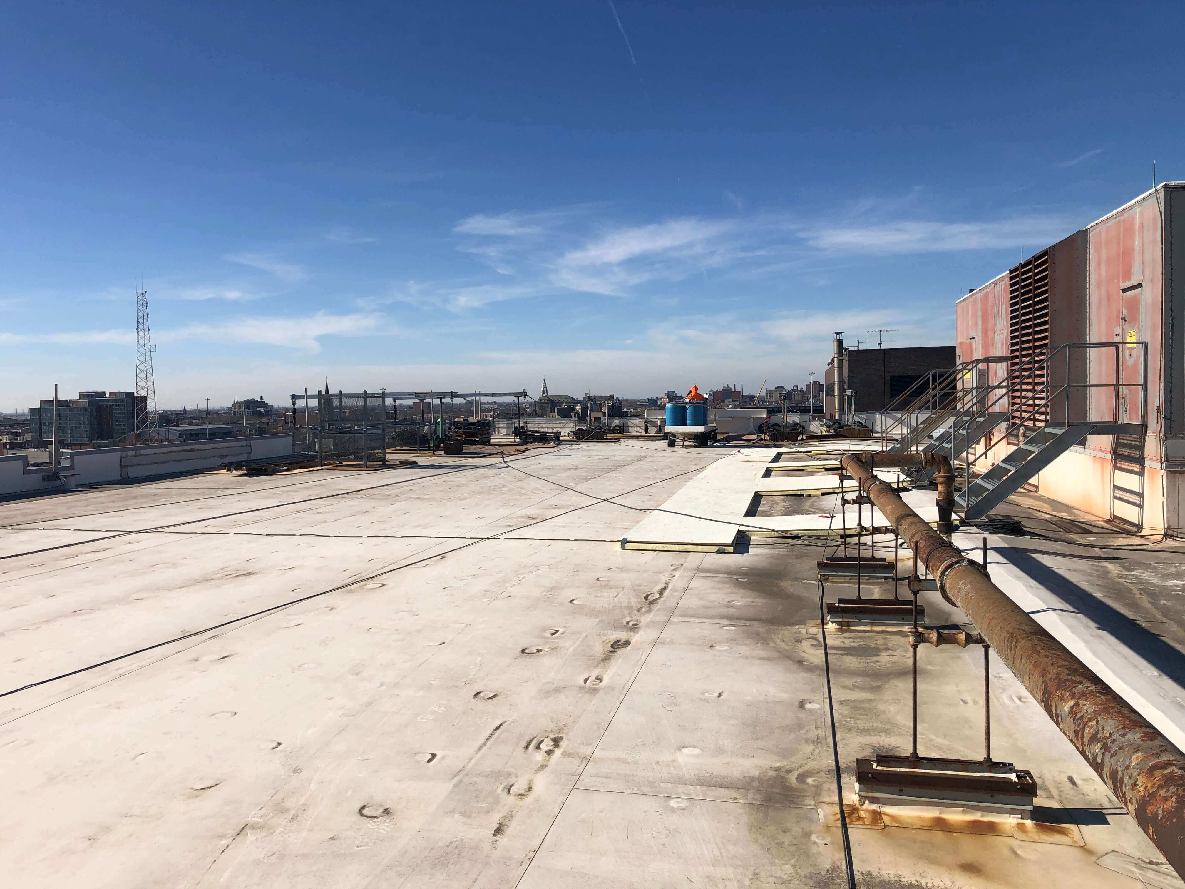 View from the top of the building.