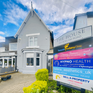 "The House at 283 Acklam Road, home of Helena Aesthetics UK, offering advanced aesthetic treatments and skincare solutions in Middlesbrough."